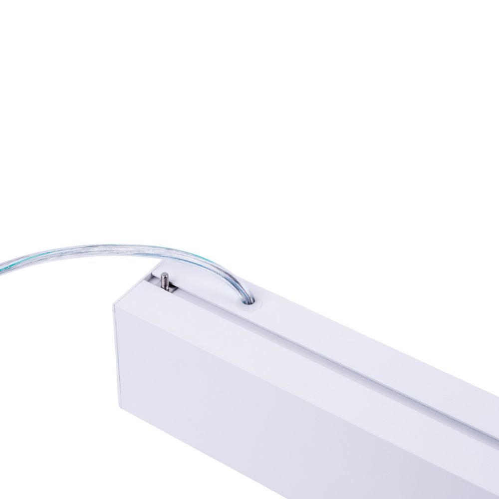 ULO-K19A 30W-4000K-Z30-120 IP40 WHITE Светильник линейный светодиодный подвесной. Зигзагообразный. профиль 50х70мм. Белый свет 4000K. 3000Лм. Алюминий. Цвет белый. TM Uniel