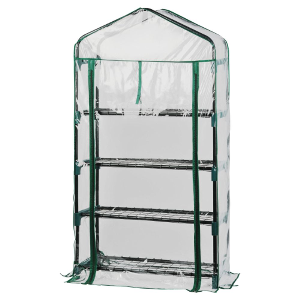 Теплица GREEN APPLE GA-House-4x-frame 4 яруса 1250х690х300 мм | Теплица