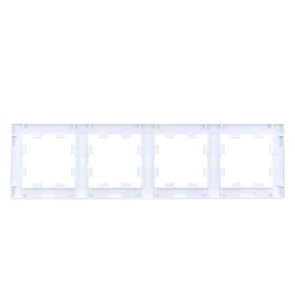 Розетка 1-м СП AtlasDesign 16А IP20 с заземл. механизм бел. с рамкой 4