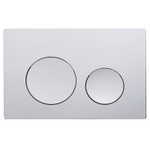 Клавиша смыва AZARIO NEW двойная, круглые кнопки, пластик, хром глянцевый (AZ-003.02)