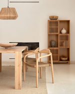 Стол Deyarina с дубовым шпоном и ножками из массива дуба 160 х 90 см