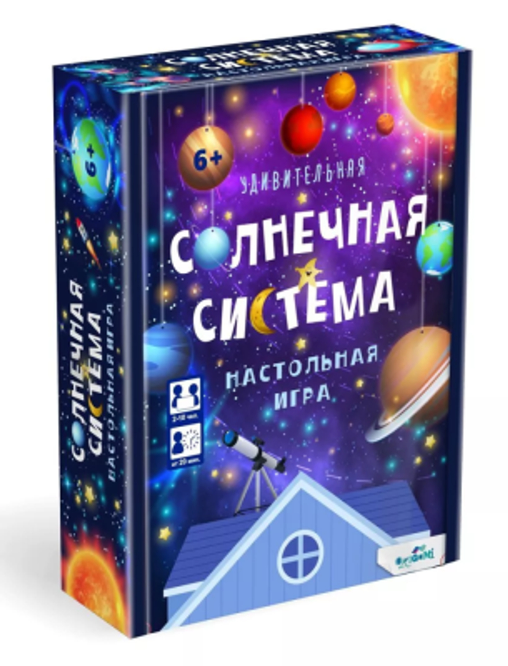 Игра настольная Origami "Удивительная Солнечная система", картонная коробка