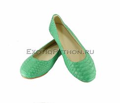 Балетки из кожи питона SH-98