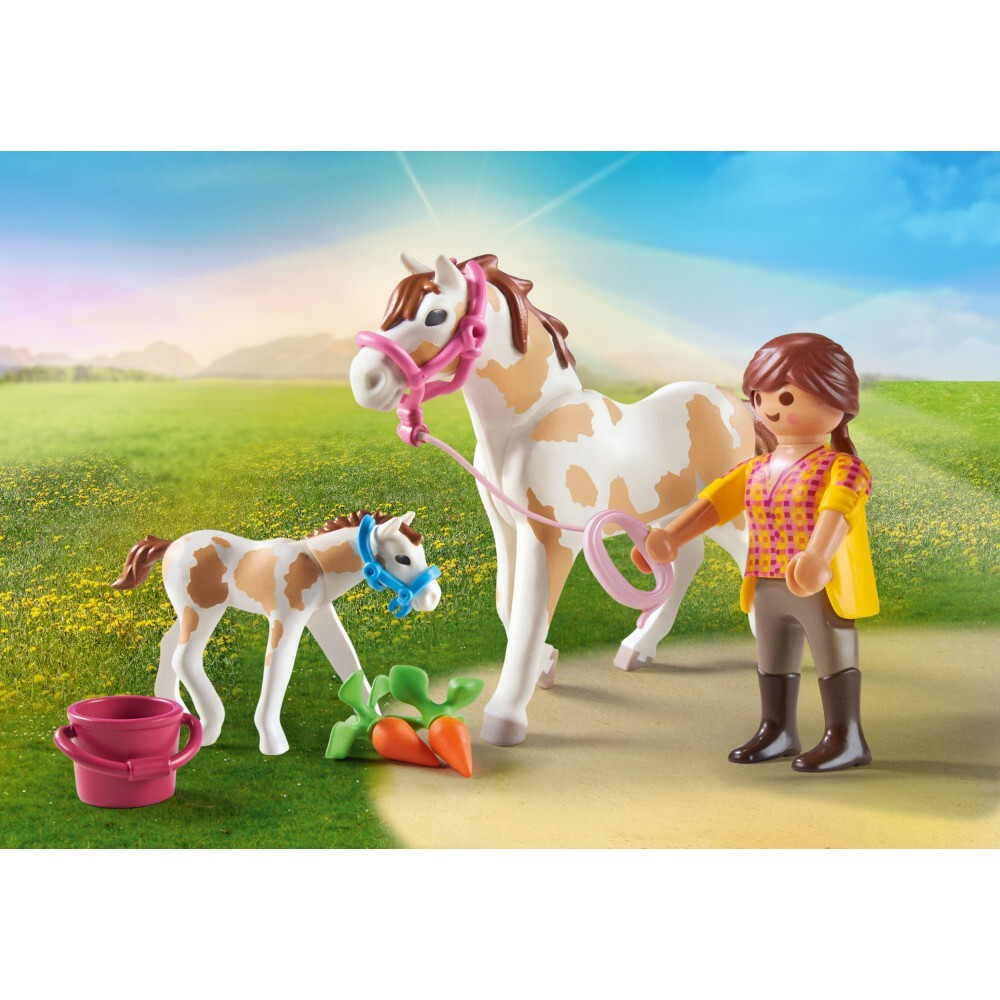 Playmobil - Деревенская кобыла с жеребенком 71243 / артикул   71243  / GTIN 4008789712431