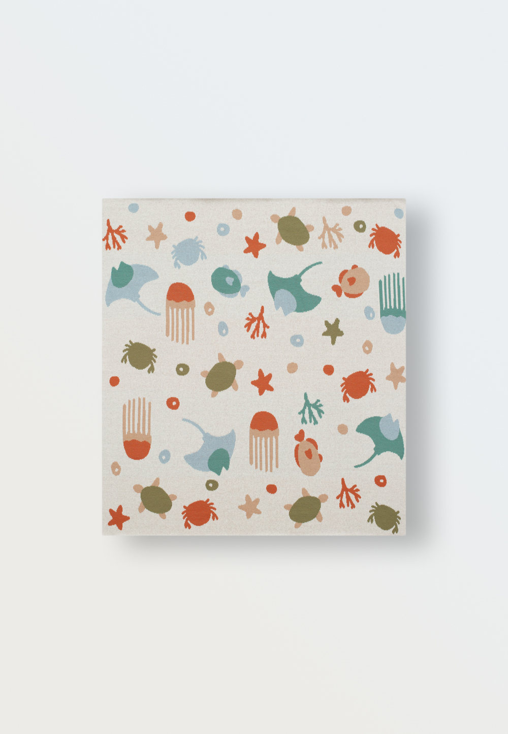 8060-212 Плед вязаный (морской)