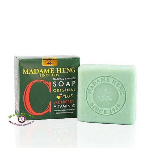 Мыло натуральное с шелковицей и витамином C Natural Balance Soap Original Plus MulberryVitamin C Madame Heng
