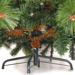 Елка «Венская» 180 см, ПВХ+Леска, ягоды и шишки (736 веток)