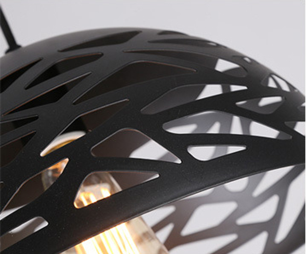 Pendant design lamp Kelly Cluster by Studio Italia Design (Black/hemisphere)