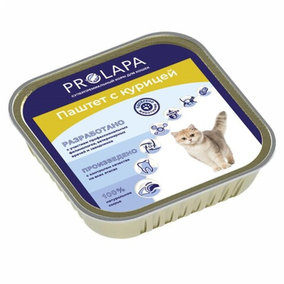 Prolapa 100 г - консервы для кошек с курицей (паштет)