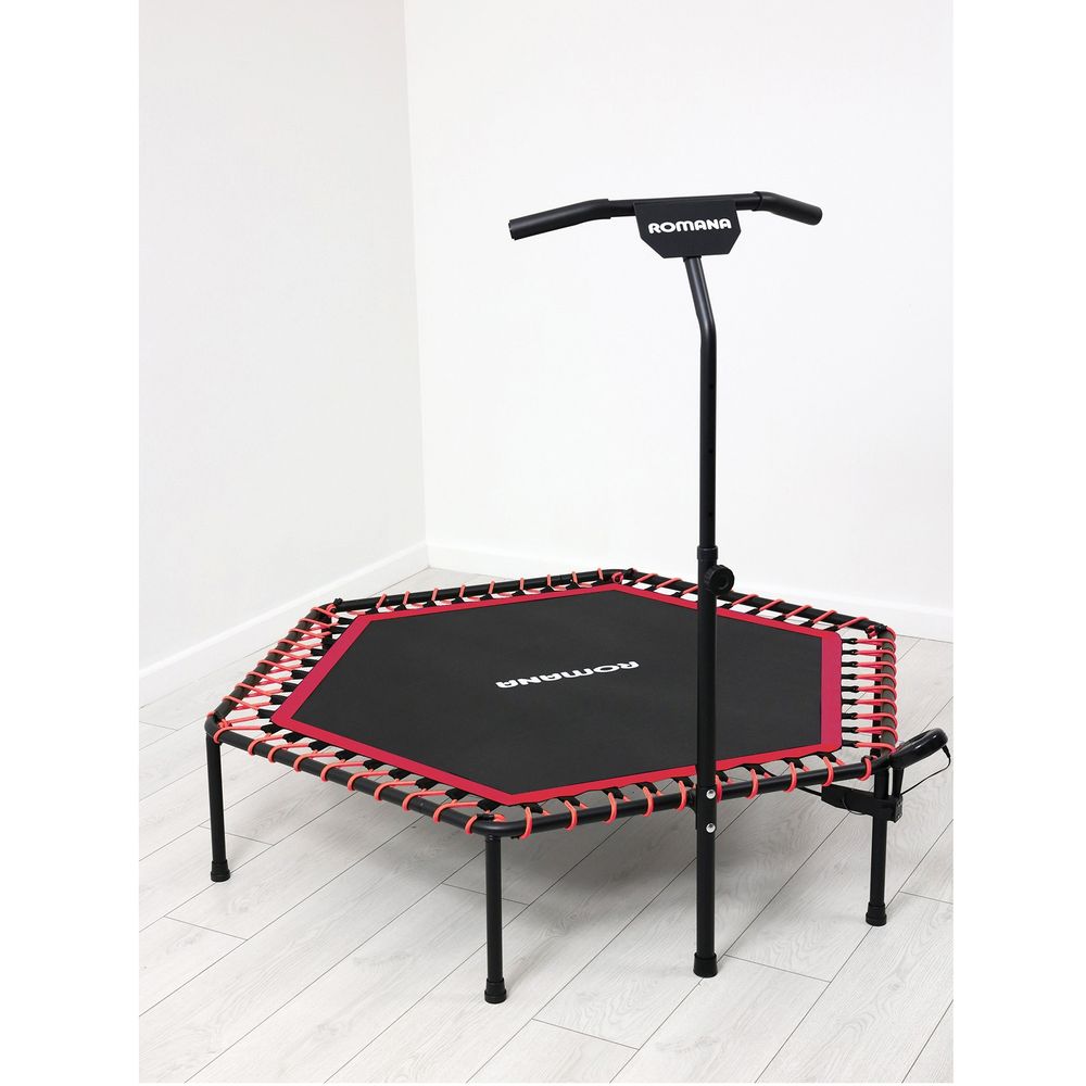Батут для джампинга с рукояткой и счетчиком Romana 12.10.00 (красный)