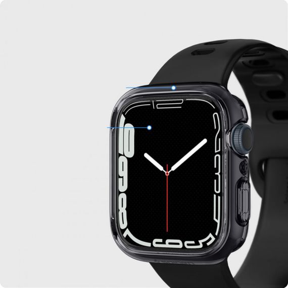Чехол для экрана Spigen Ultra Hybrid для Apple Watch 7 41 мм ACS04189 серый