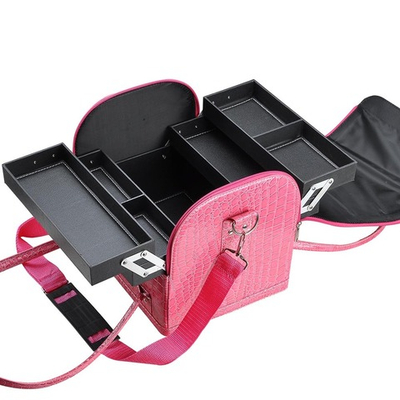 Бьюти кейс розовый (лаковый)