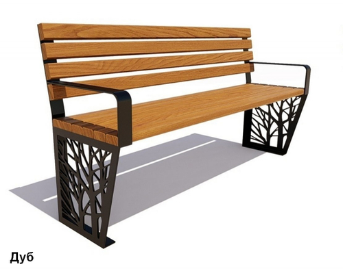 Скамейка Роща, длина бруса - 1,8 м