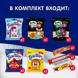 Набор сладостей новогодний БОН ПАРИ Метр (Кор) 636г