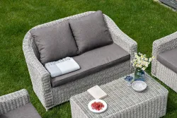 "Кон Панна" лаунж-зона из искусственного ротанга, цвет бежевый