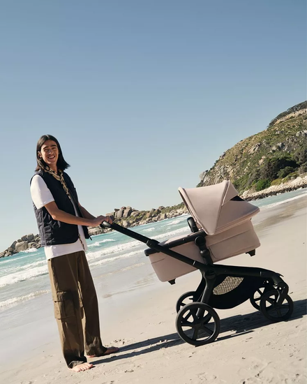 Коляска 2 в 1 Bugaboo Fox 5 Renew complete (Black/Desert Taupe Melange/Desert Taupe Melange)