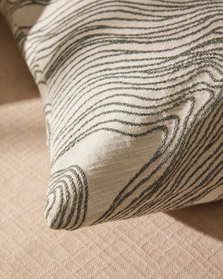 Чехол для подушки Ondara с зеленым графическим узором 50 x 50 см