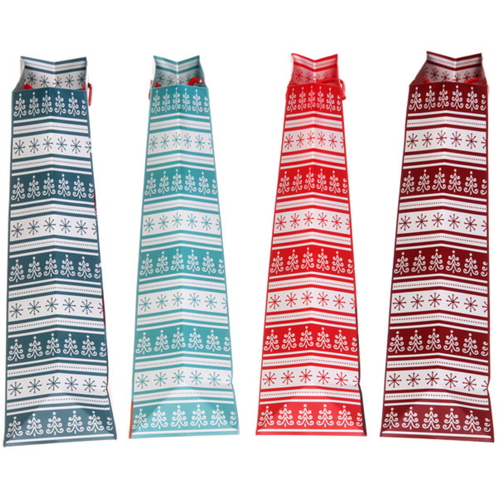 Пакет подарочный «Веселый Дедушка Мороз» 26*32*10 см, микс