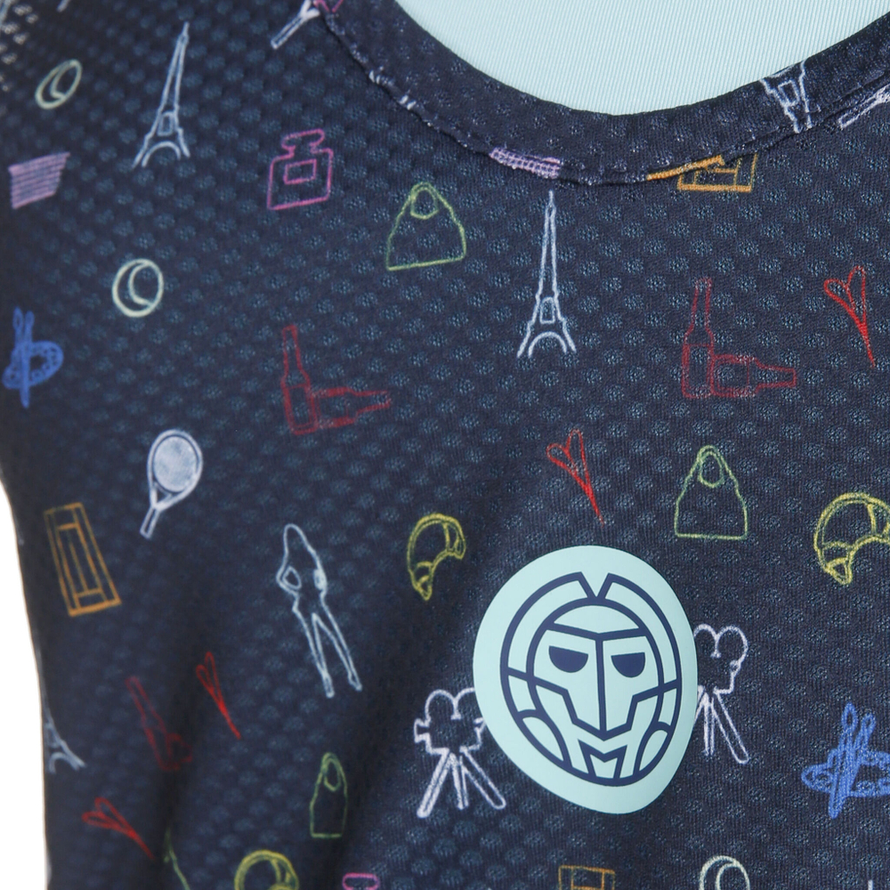Женская теннисная майка BIDI BADU NATLI Tech Tank Top Women - Dark Blue, Multicoloured