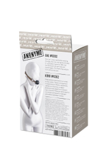 Черный кляп-шар на леопардовых ремешках Anonymo (Цвет: черный с леопардовым)