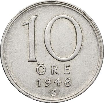 10 эре 1948 Швеция