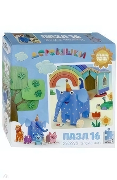 Пазл 16эл. Деревяшки. Доброе утро (Оригами)