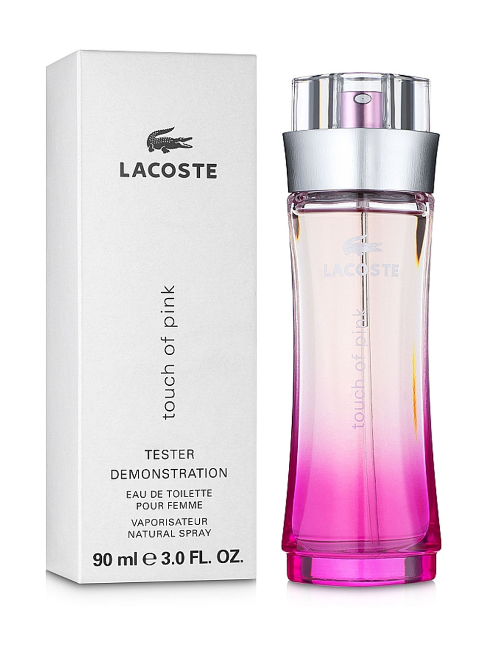 LACOSTE Touch of Pink lady tester 90ml edt