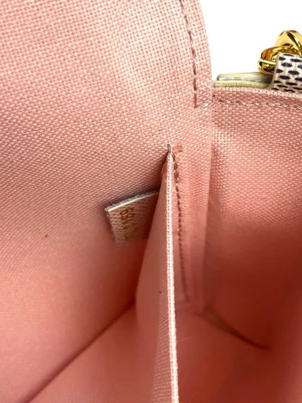 Клатч Louis Vuitton Felicie канва Damier Azur светло-серый