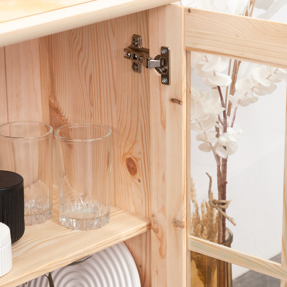 Шкаф навесной кухонный, 90х28х77.2, Лена, кухонный, в ванную, 2 двери 2 полки, из массива дерева, Dipriz