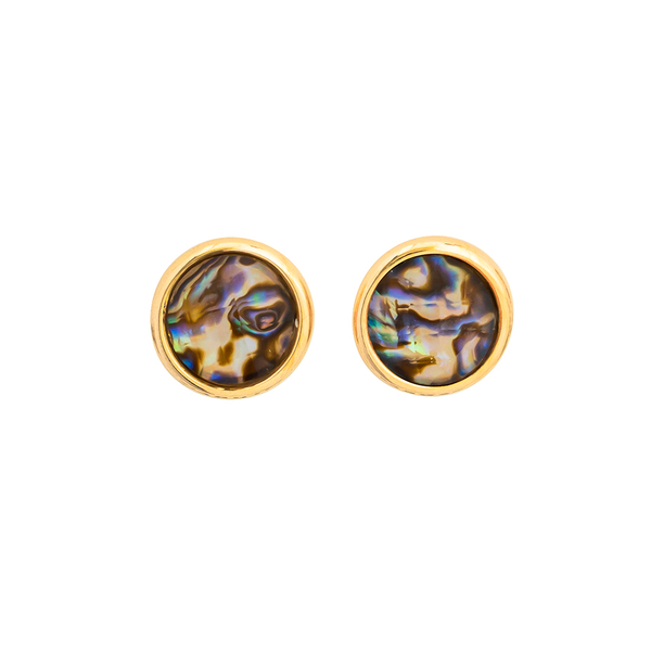 Серьги пусеты Possebon Abalone A9997.14 M/G