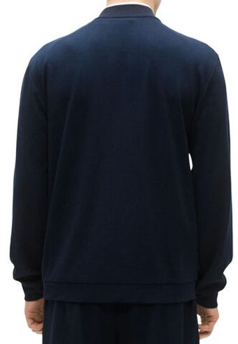 Мужская теннисная кофта EA7 Tennis Jersey Zipper - armani blue