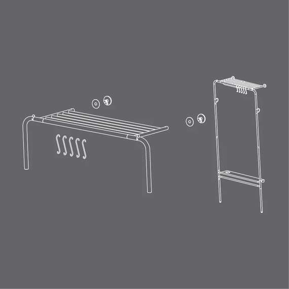 Вешалка в прихожую Umage Lean On Me, белая