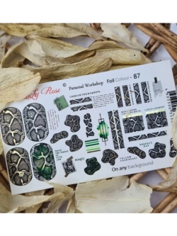 Lucky Rose Слайдеры наклейки для ногтей Foil 87