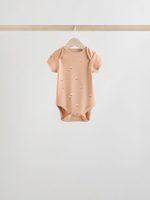Боди с коротким рукавом для малышей Next E58-049, 5 шт., Молочный, Розовый, Бежевый