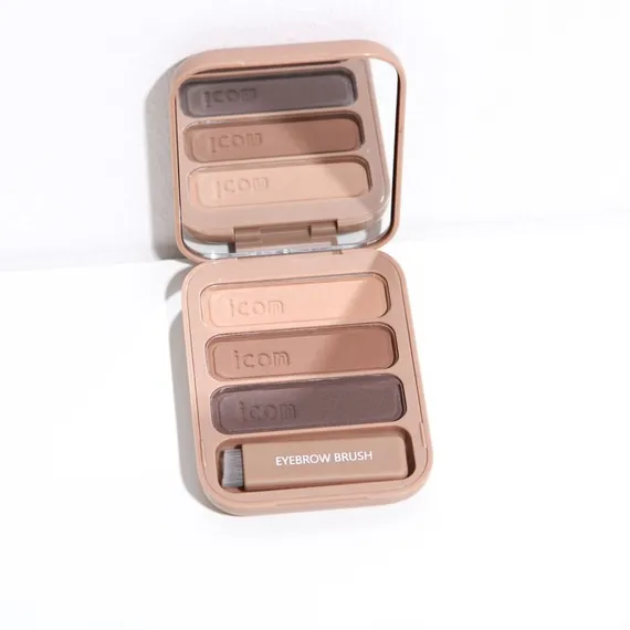 Набор водостойких теней для бровей, тон 1