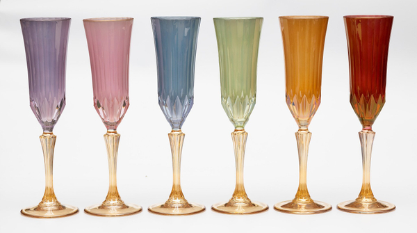 Набор фужеров для шампанского 6шт 24.7см Cre Art Calle 01