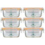 Sage Spoonfuls, Жесткие стеклянные баночки для детского питания, 6 упаковок по 120 мл (4 унции)