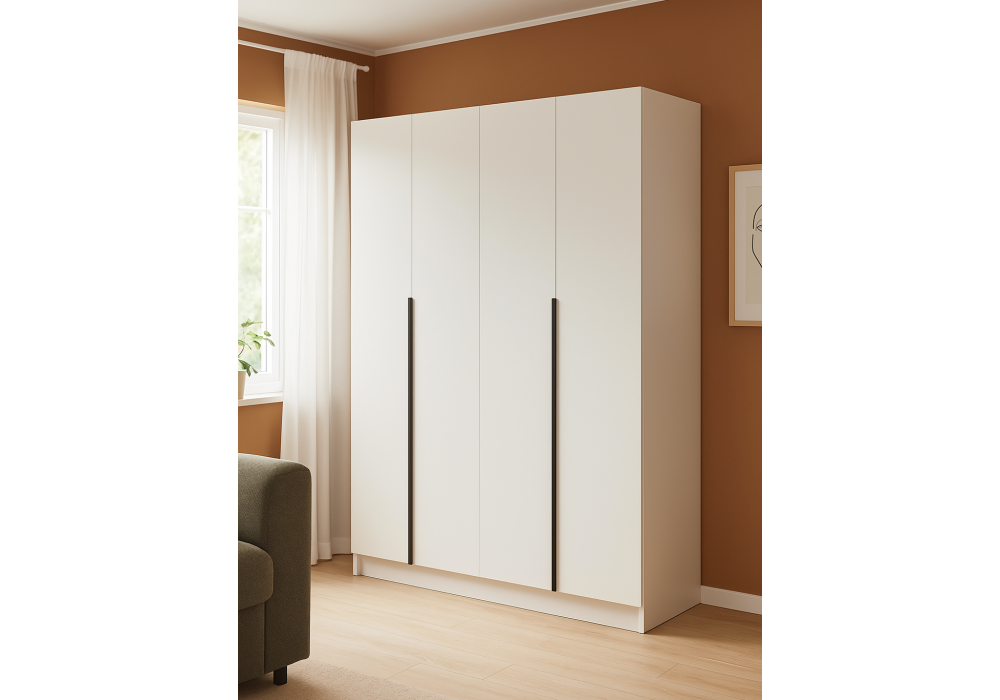 Шкаф Woodville Широн 1600 белый, белый