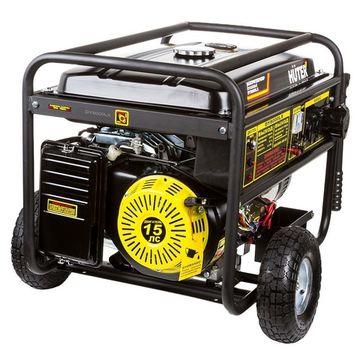 Бензиновый генератор "HUTER" DY8000LX на колесах