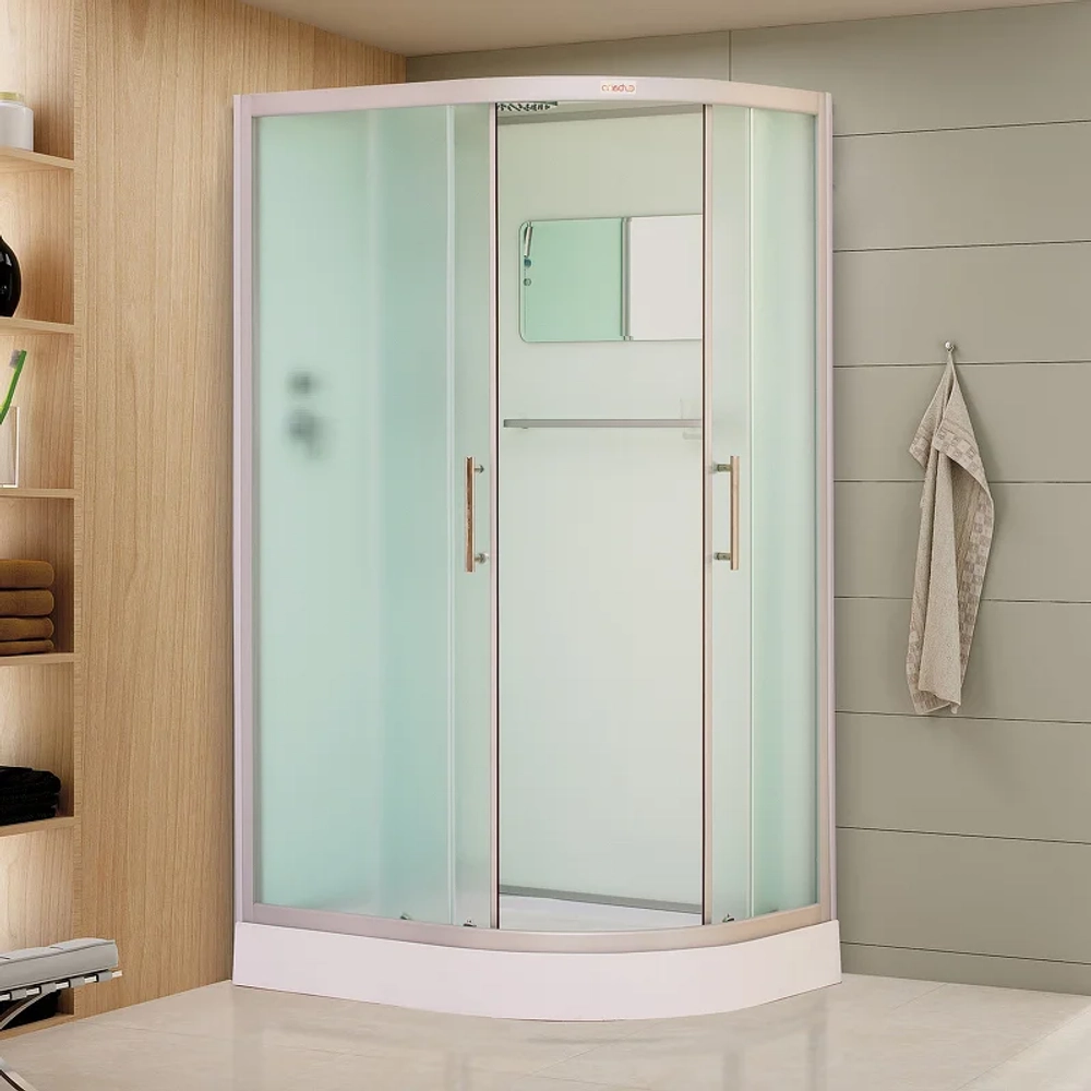 Душевая кабина Esbano (Эсбано) EST-115CR L, с низким поддоном, 115х85х210