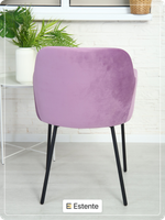 Стулья мягкие с подлокотниками "Harold" Lilac (Сирень) 2 штуки