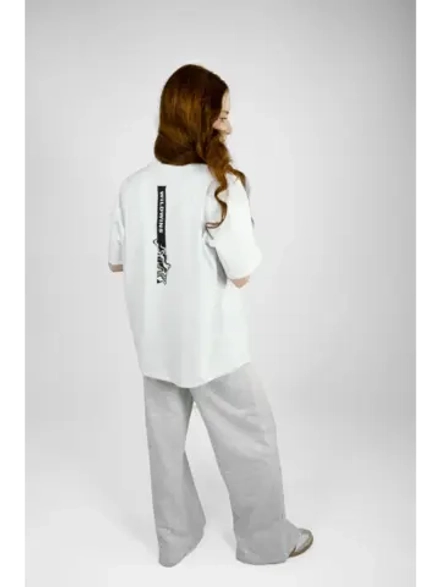 Футболка оверсайз с принтом женская