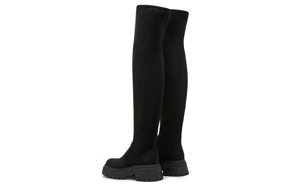 Staccato Over the knee Boots 5cm Women"s Elegant Black
