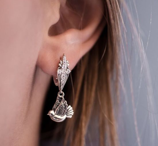 серьги Райские птички_2