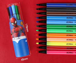 Фломастеры для рисования набор 12 цветов, Человек паук