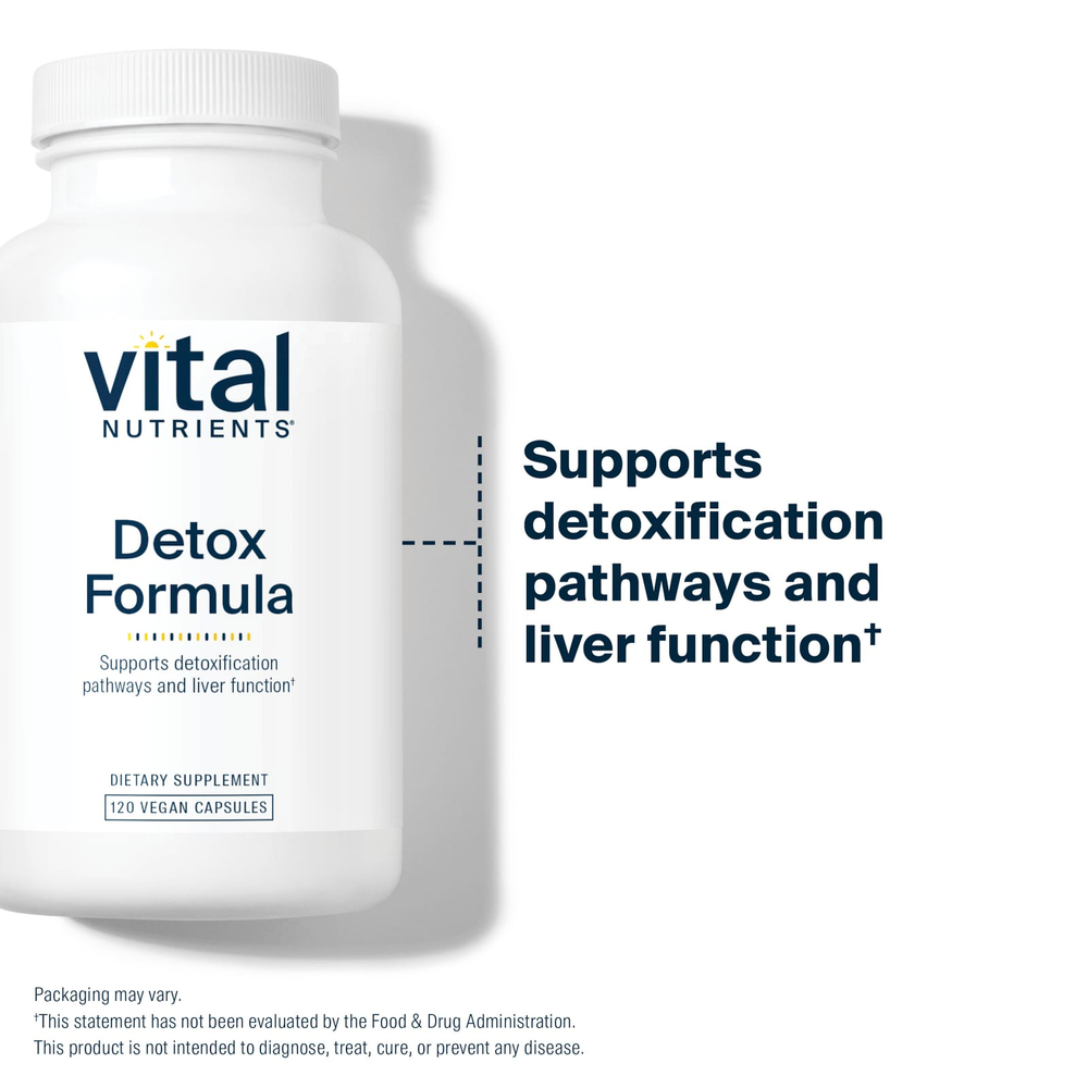Vital Nutrients, Detox Formula, 120 веганских капсул