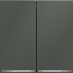 Проходной переключатель встраиваемый VOLTUM S70 двухклавишный с подсветкой 10А, (титан)