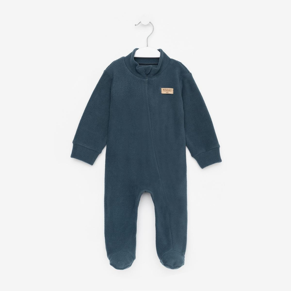 Комбинезон д/мальчика флис, р.74 темно-серый 9210485 (MINAKU)