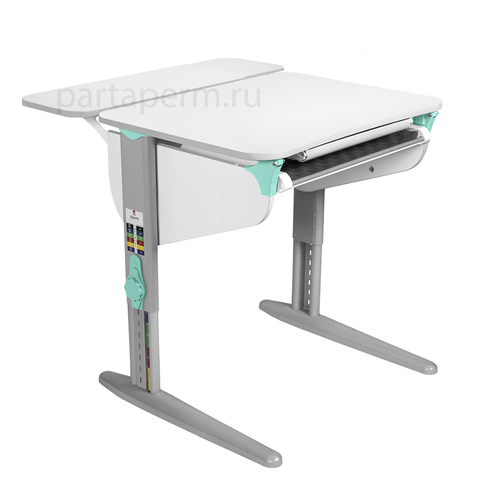 Растущая парта Дэми СУТ 44 с лотком и полкой СУТ.32.250 (750×715 мм)