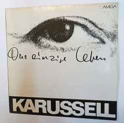 Винтажная виниловая пластинка LP Karussell Das Einzige Leben (GDR 1980)